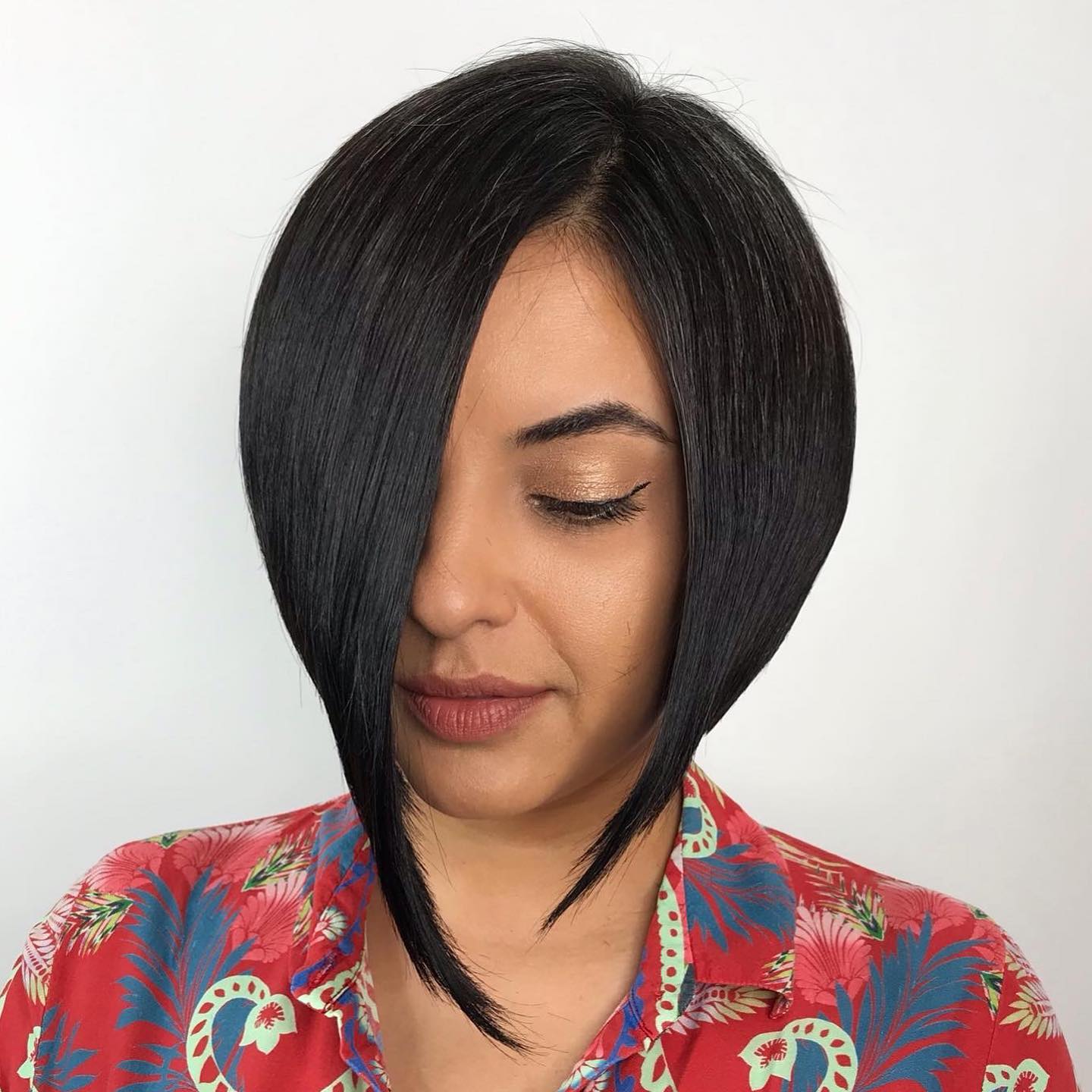 Streamlined Sleek Asymmetrical Bob