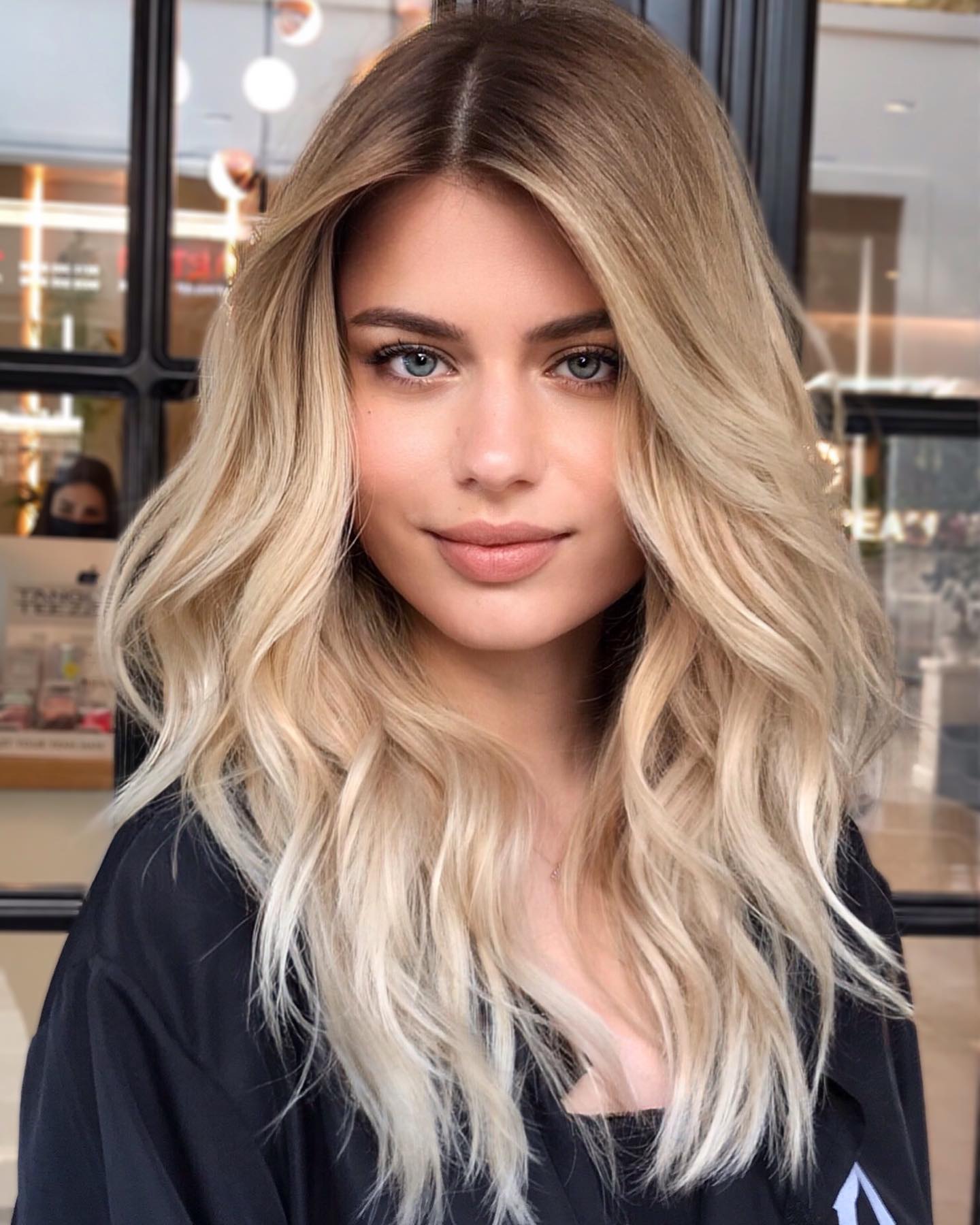 Long Blonde Ombre Hairstyle